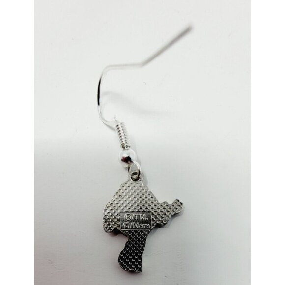 Vintage 1987 M&M Watch Japan Movement Red Green Yellow Plastic + Earrings - Picture 4 of 5